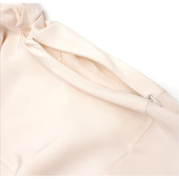 Ralph Lauren Collection Silk Dress 10 Runway 2009 White Short Sleeve Carrie SATC - Picture 7 of 16